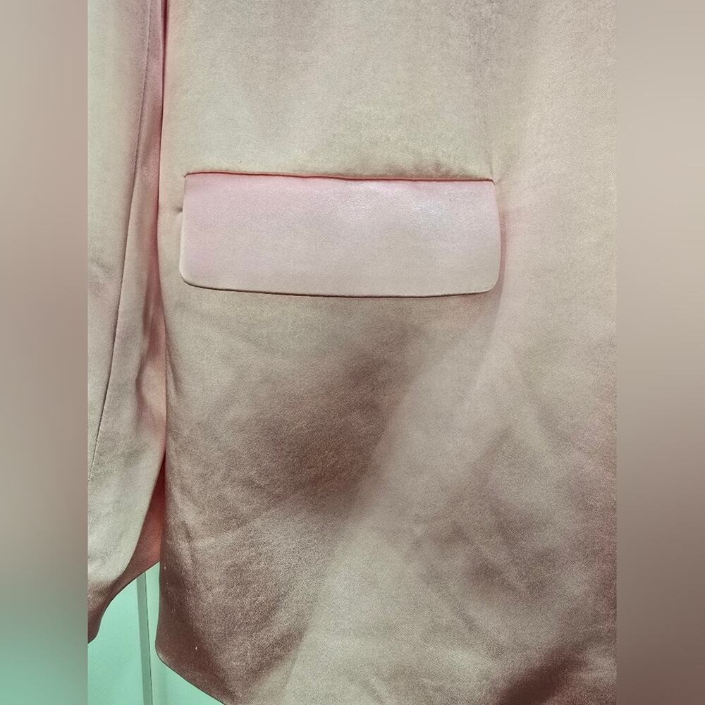 NWT Good American Pink Satin Blazer – Size 0 - Picture 7 of 14